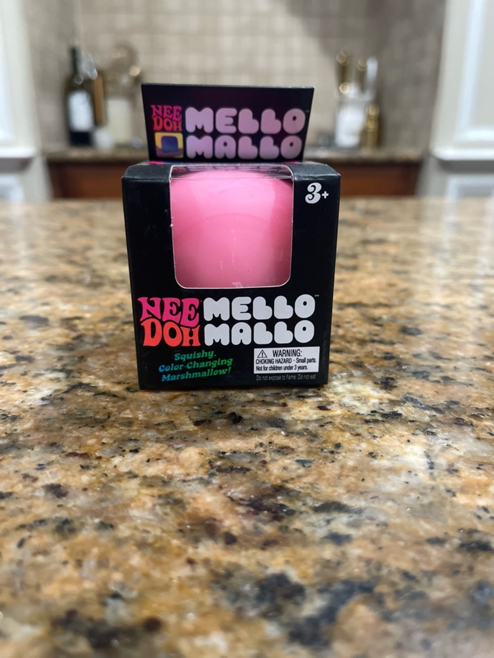 NeeDoh Mello Mallo Pink Squishy Marshmallow. Authentic Nee Doh